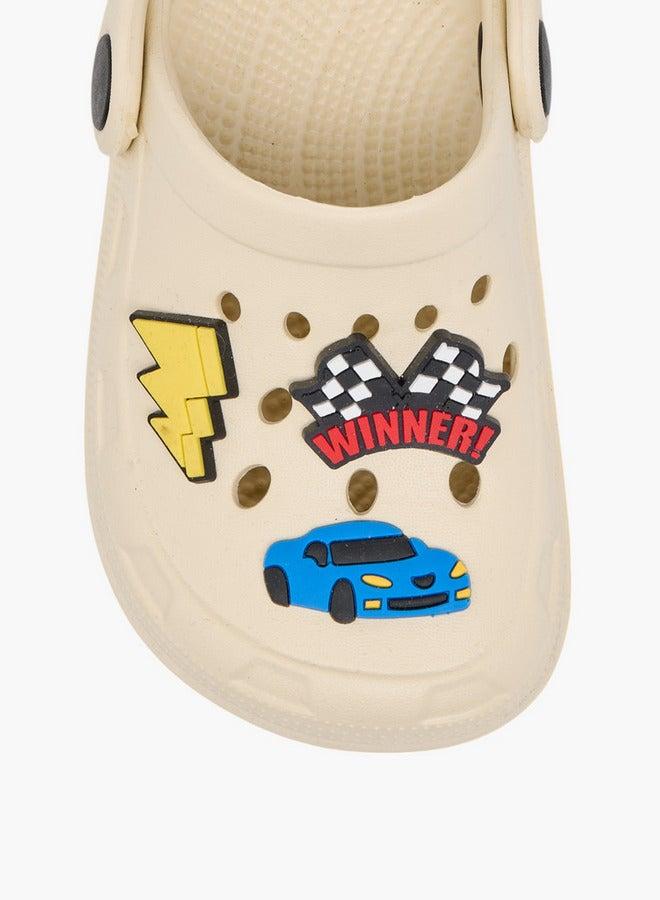 LBL by Shoexpress Boys Racing Accent Clogs with Backstrap - Image 4