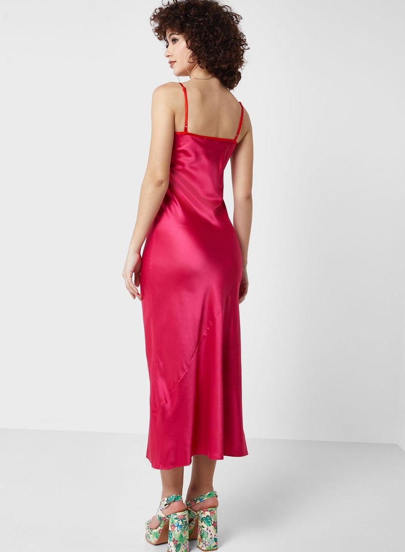 Never fully Dressed Satin Slip Dress - Image 2
