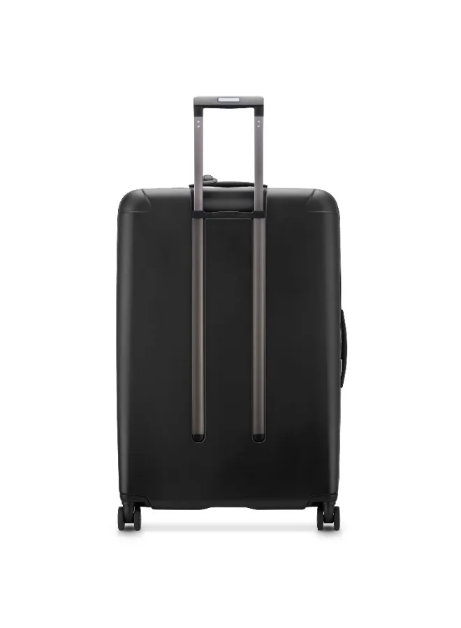 PEUGEOT Voyages Zip 81 cm Hardcase 4 Double Wheel Expandable Check-In Luggage Trolley - Black