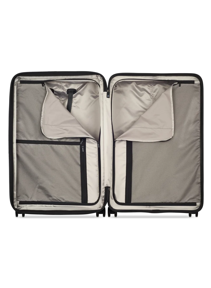 PEUGEOT Voyages Zip 81 cm Hardcase 4 Double Wheel Expandable Check-In Luggage Trolley - Black
