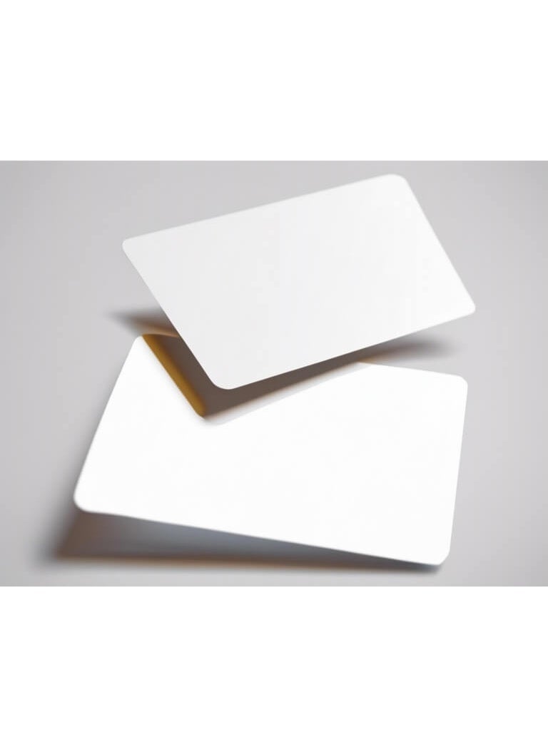 NFC NTAG215 Blank Cards for NFC-Enabled Devices, High-end Preistige Business Card (540 bytes). (PVC White, 2 Cards) - Image 1