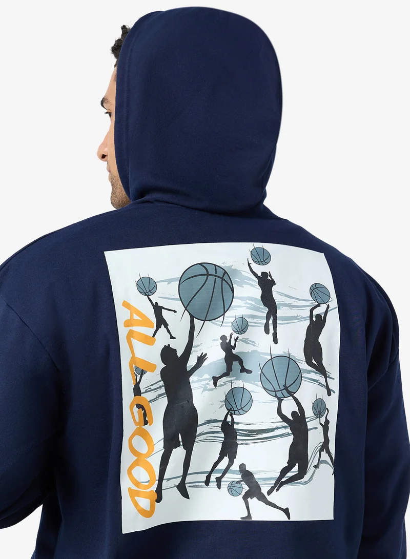 Seventy Five  Graphic Pullover Hoodie for Men | Best Price UAE
