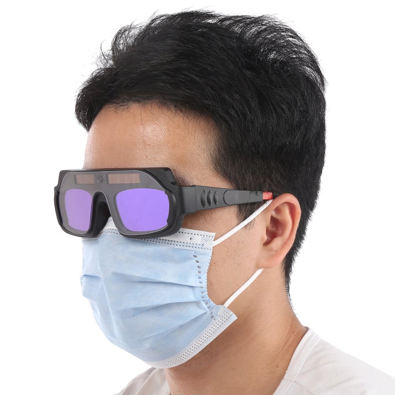 Welder Protective Goggles Automatic Dimming Eyes Protection Welding Accessories YZ05 - Image 2