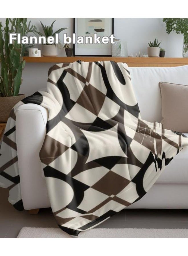 general Traditional flannel thin blanket (warm and comfortable, suitable for sleep, gaming, dust removal and sandproof) 150cm*200cm - 28 - Image 1