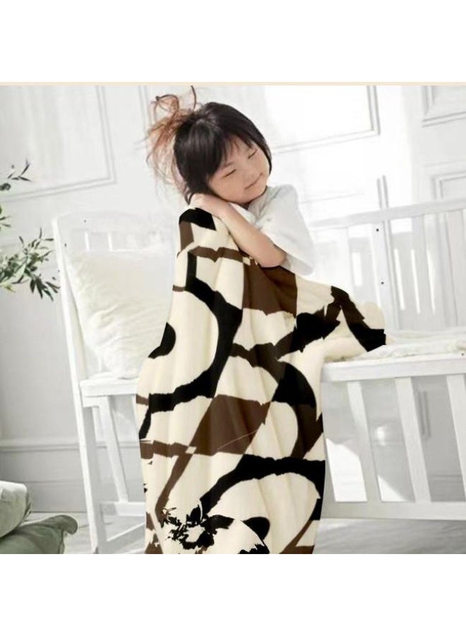 general Traditional flannel thin blanket (warm and comfortable, suitable for sleep, gaming, dust removal and sandproof) 150cm*200cm - 28 - Image 3