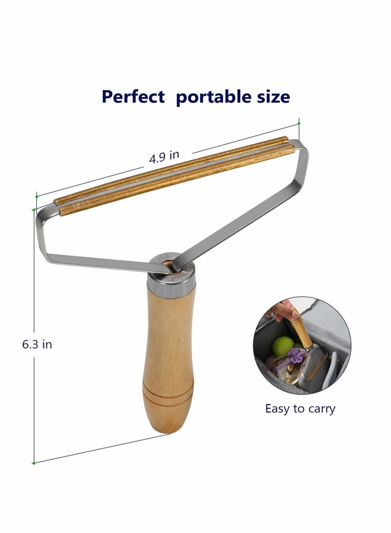 Zikra Manual Fuzz Shaver Portable Lint Remover Clean Tool Double Sided for Removing Dust and Hair from Furniture Curtain Blanket Couch - Image 3