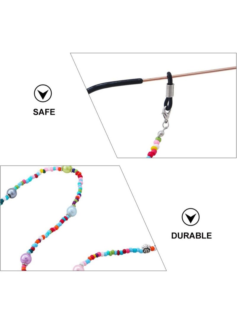 Generic Glasses Lanyard, Eyeglasses Strap Chain Sport Eyewear Retainer Sunglass Straps Glasses String Holder Glasses Cord Lanyards for Adults and Kids  - Image 2