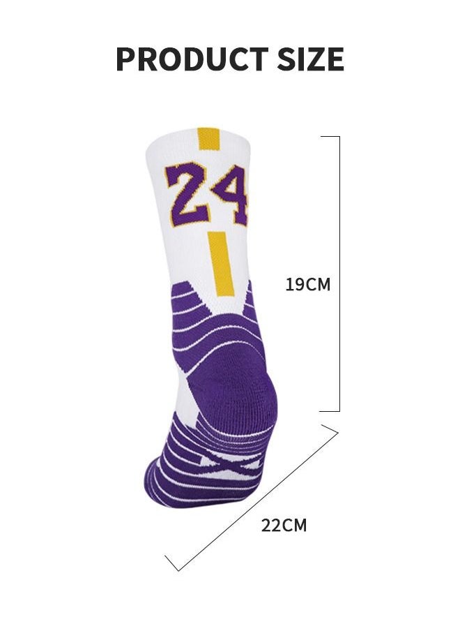 GROIC - Elite Basketball Socks, Athletic Socks with 3D Ankle Protection, Football Socks & Running Socks, Compression Cushion Sport Socks Unisex - Image 1