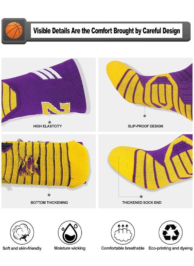 GROIC - Elite Basketball Socks, Athletic Socks with 3D Ankle Protection, Football Socks & Running Socks, Compression Cushion Sport Socks Unisex - Image 1