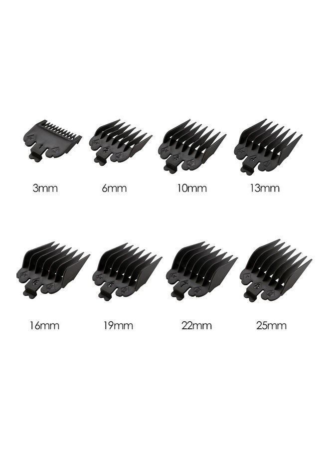 NIBEMINENT 8 Sizes Professional Cutting Guide Comb Set Black - Image 3