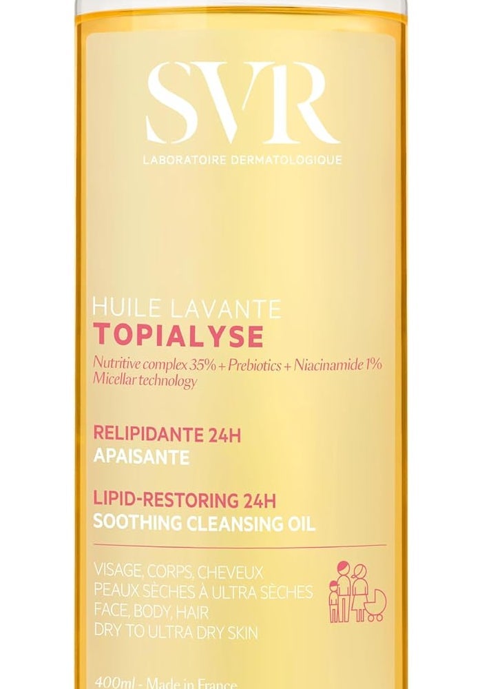 SVR زيت تنظيف مهدئ SVR Topialyse 400 مل للبشرة الجافة والحساسة - Image 1