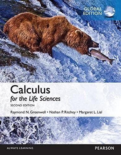 Calculus For The Life Sciences Global Edition
