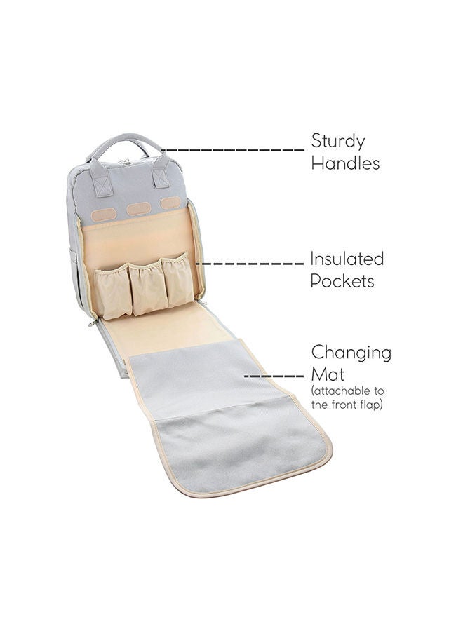 Baby Diaper Bag Backpack 13 Storage Compartments And 3 Insulated Changing Mat