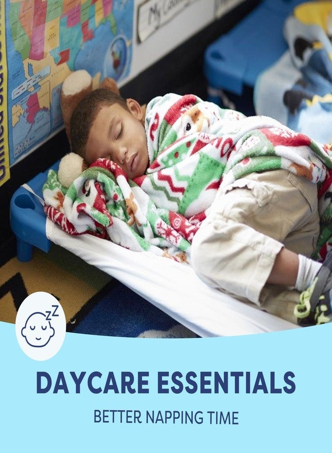 Comfyanno Cot Sheets for Daycare Standard Size - 23" x 51" - 10 Pack Bulk - Daycare Essentials - Soft & Comfortable Brushed Microfiber - Fitted Cot Cover - for Preschool Kids Nap Time - White - Image 4