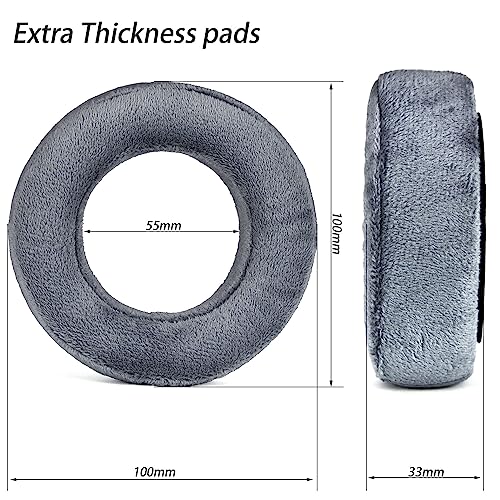 XBERSTAR Headphone Earpads and heanband Replacement Ear Pads Cover Cushions Compatible with Beyerdynamic DT700 Prox DT900 Prox Headphone (Thickened earpads+Black Headband) - Image 2