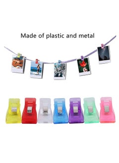 Generic 100 PCS Craft Sewing Clips Quilting Clips Multipurpose Plastic Wonder Sewing Binding Clips Fabric Mini Clamps Paper Clips for Sewing Multi-Color Clamps Tools Fabric Sewing  - Image 3