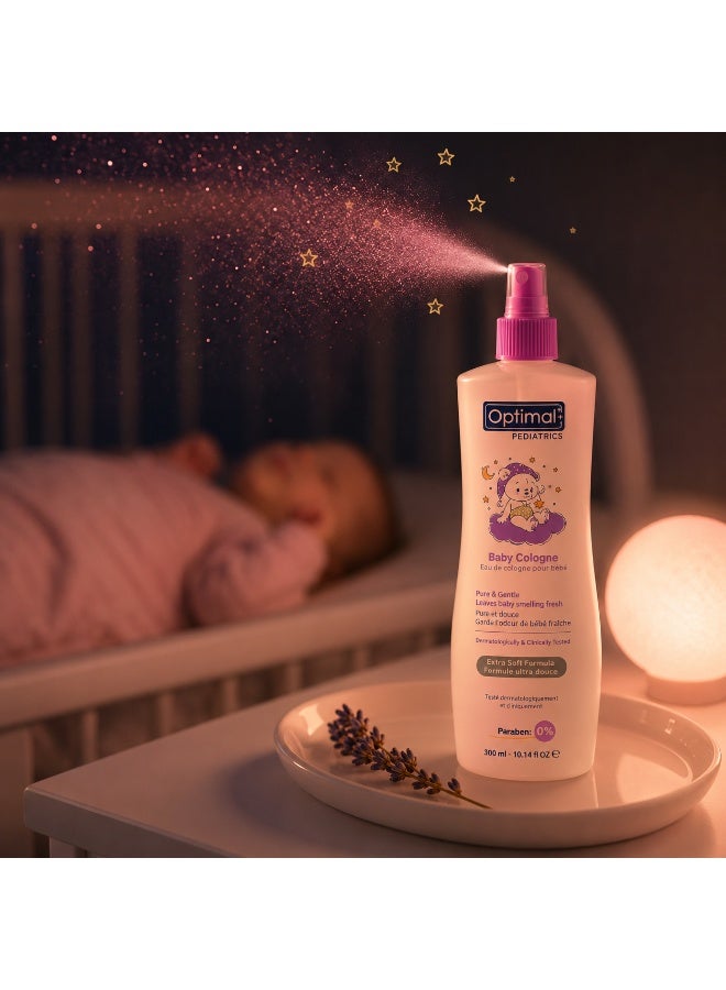 Optimal Baby Cologne Pink – Gentle Fresh Scent, Dermatologically Tested, Paraben-Free (300ml) - Image 5