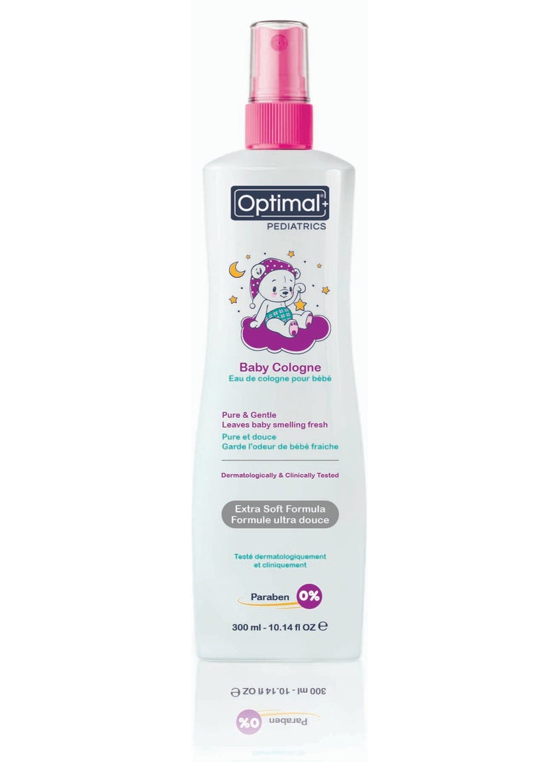 Optimal Baby Cologne Pink – Gentle Fresh Scent, Dermatologically Tested, Paraben-Free (300ml) - Image 1