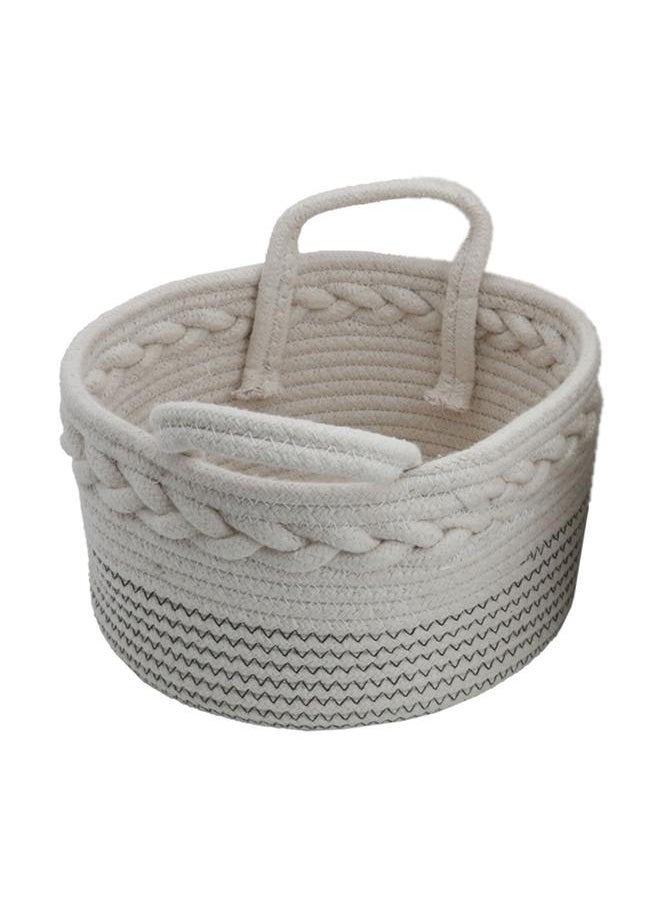 Alsaif Cotton Baskets Set 3 Pieces White  - Image 4