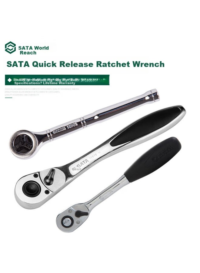 Sata 16901 19mm Series Quick Release Ratchet Wrench, 20", 20 Inches