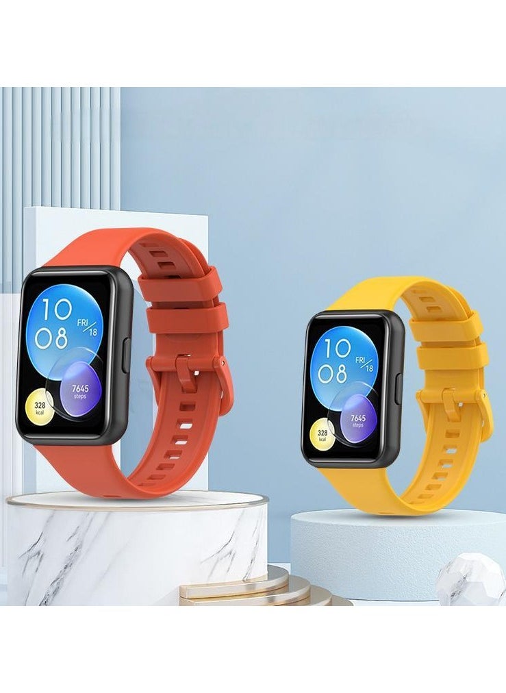 HW 2Pcs Suitable for Huawei Fit2 silicone watch strap  - Image 1