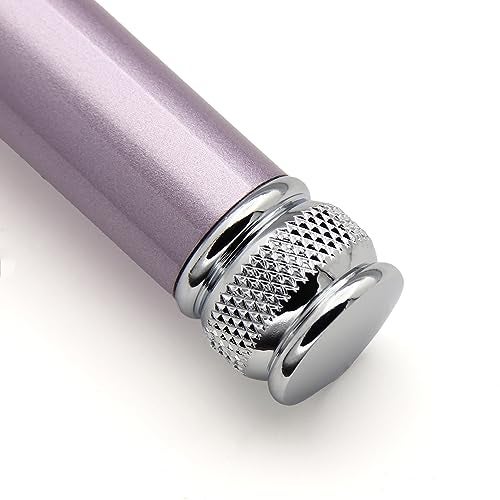 Edwin Jagger DELHEBLAMZ Classic Long Handled Double Edge Manual Eco-Friendly and Reusable Safety Razor for Men and Women for Shaving cream or Soap Fits All DE Razor Blades (Heather) - Image 5