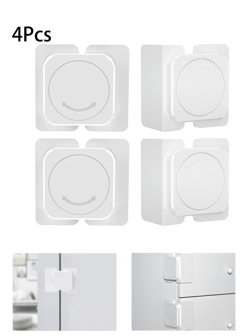 Child Safety Locks 4-Pack, Secure Cabinet and Drawer Locks, Baby Proofing Latches, Easy to Install - Image 1