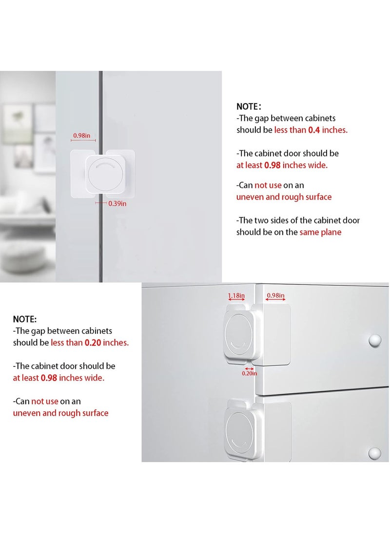 Child Safety Locks 4-Pack, Secure Cabinet and Drawer Locks, Baby Proofing Latches, Easy to Install - Image 5