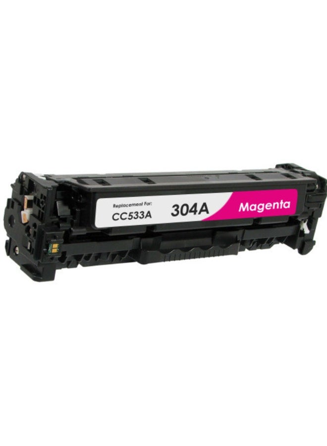 خرطوشة حبر أرجواني (Magenta) عالية الإنتاجية 304A/305A/312A – متوافقة مع طابعات HP Color LaserJet CP2025x وHP Color LaserJet CM2320dn MFP وHP Color LaserJet CM2320fdn MFP (اللون الأرجواني CC533A)