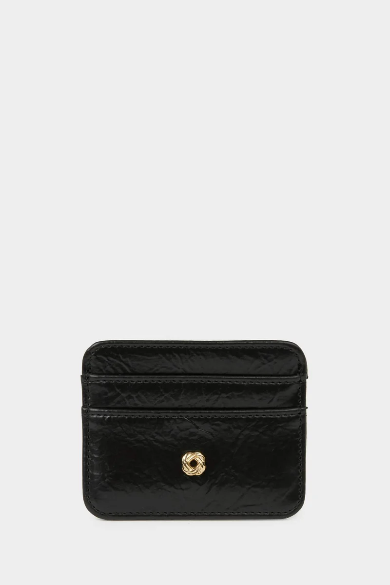 Woman Faux Leather Business Card Wallet