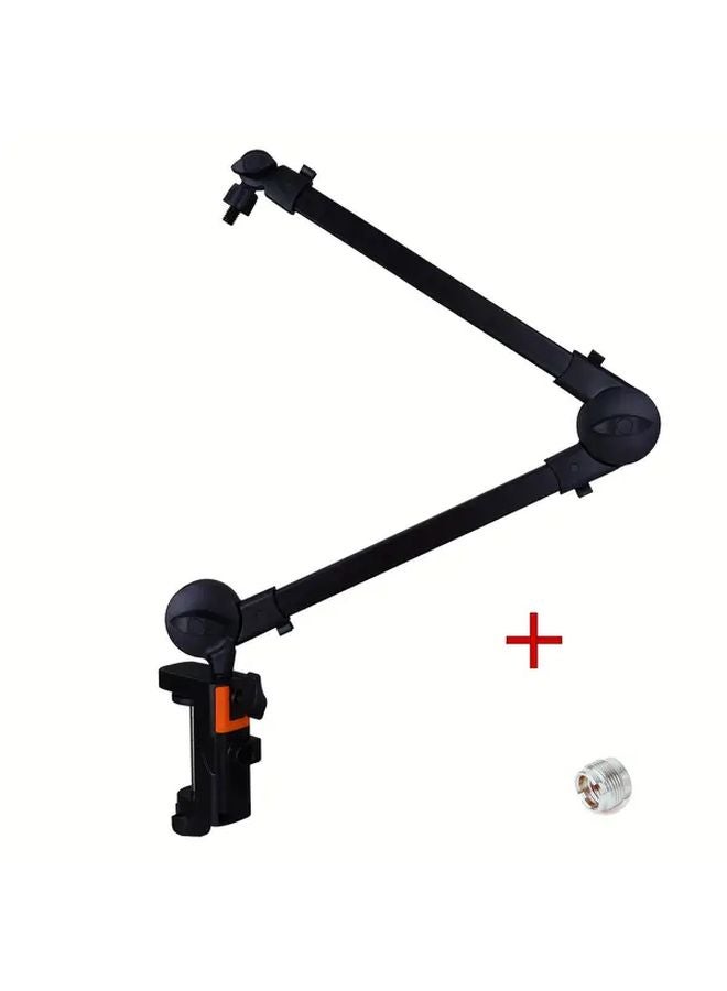 هاومورين حامل ميكروفون ذراعي قابل للتعديل مع منفذ USB C، اللون الأسود، الطراز أ - Image 1