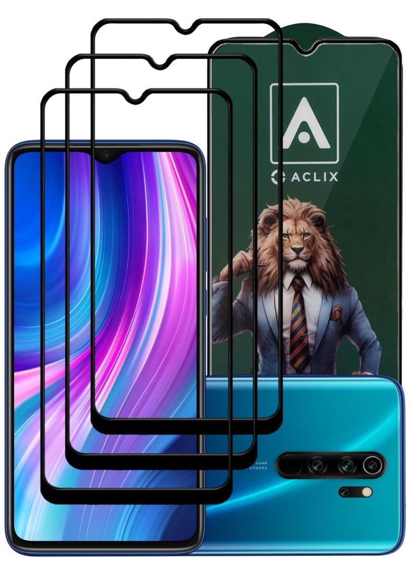 ACLIX 3 Pieces Antistatic ESD Dustproof Premium Quality High Definition Tempered Glass Screen Protector Designed For Xiaomi RedmiNote 8 Pro - Image 1