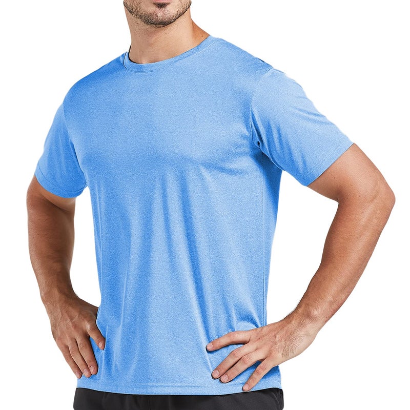 AKAWOOKO 5 Pack Men's Dry Fit T Shirts Athletic Running Gym Workout Short Sleeve Tee Shirts for Men (US, Alpha, X-Large, Regular, Regular, Set 2) - Image 4