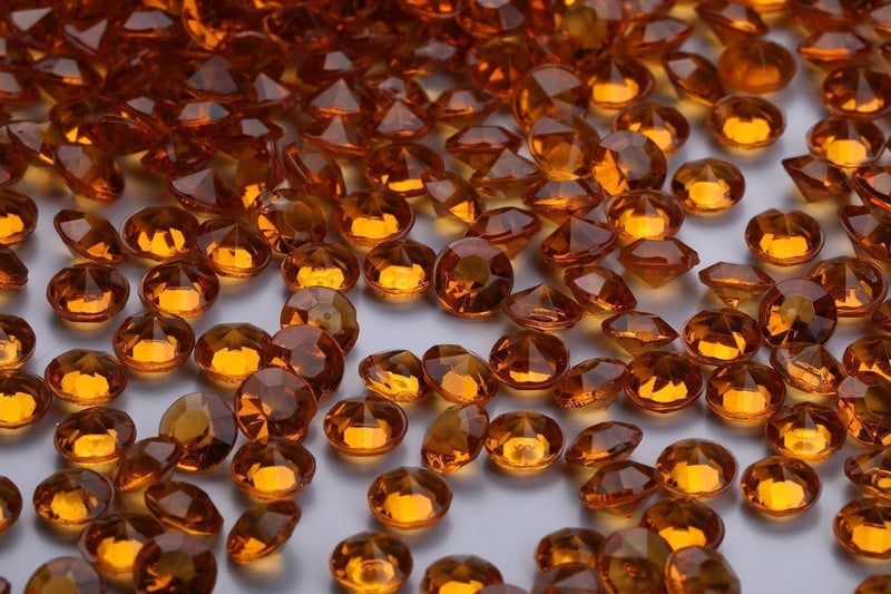 Gintoaria 10000 pcs/Pack Wedding Table Scatter Confetti Crystals Acrylic Diamonds Vase Fillers 4.5 mm Rhinestones for Wedding, Bridal Shower, Vase Beads Decorations (Coffee) - Image 1