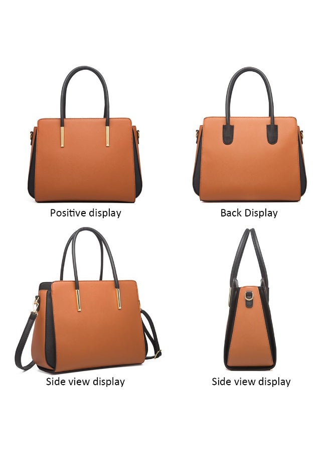 زيريفام 4PCS النساء الأزياء حقائب اليد، محفظة ساتل وحقائب اليد، الأزياء الجلد الاصطناعي حقيبة اليد حقيبة مع إغلاق السحاب مجموعة، محفظة ومحفظة مجموعة للنساء، الشوايا، Trval - Image 4