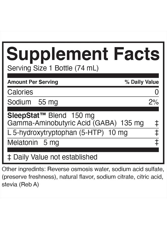 Sleep Aid Supplement Drink; Melatonin 5mg, GABA, 5-HTP; Zero sugar, Natural flavors, No added colors, 2.5 oz liquid sleep shots, Snoozeberry, 24-Count - pzsku/Z95508BF17EF035575FB5Z/45/_/1724531523/4312ae4b-b9c8-4088-b459-9587582eeb50