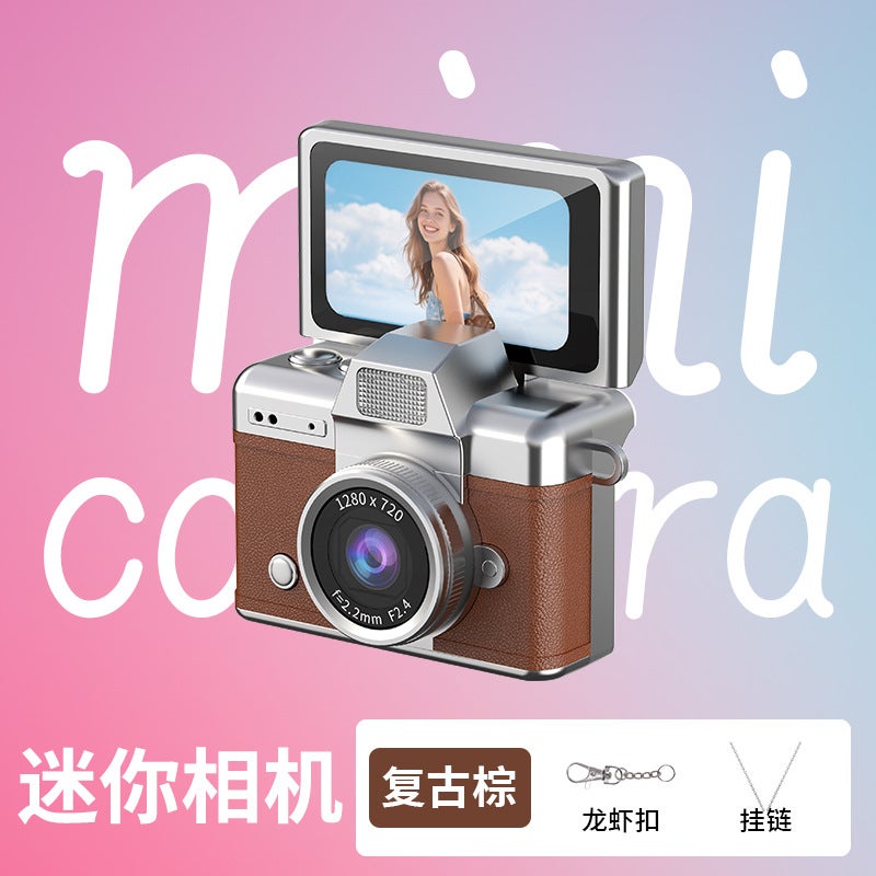 Flip Screen Mini CCD Digital Camera - Retro Portable Compact Camera for  Students - Image 1