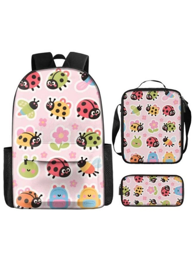 Bright Li Fire Unlock the new fashion of childish fun! Three-piece set of bags, cartoon elements for children and teenagers (students, children, friends' outings, mountain climbing, schooling, etc. can be used) - 14 - Image 2