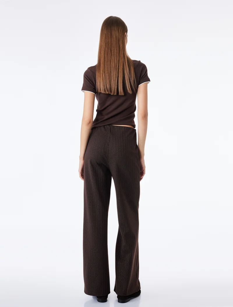 Koton  Striped Tailored Trousers for Women | Best Price UAE