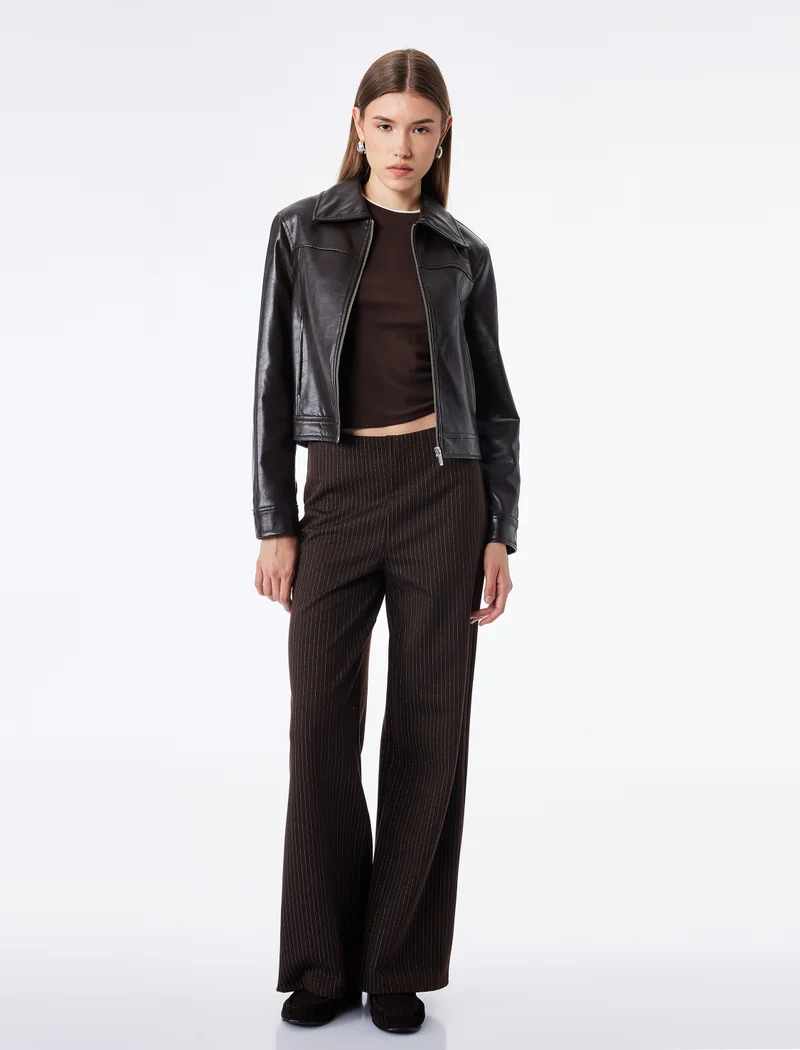 كوتون Striped Tailored Trousers