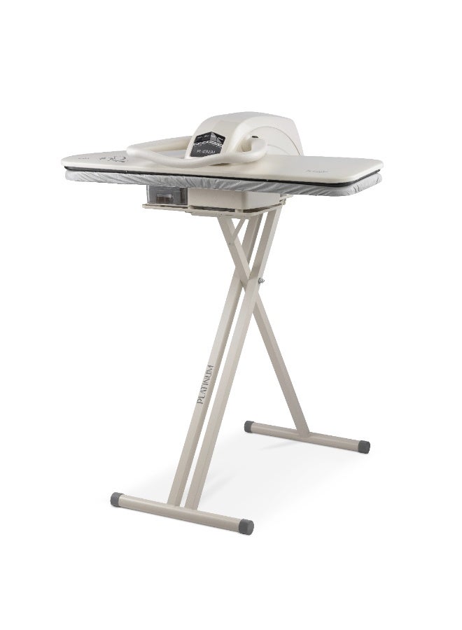 بلاتينيوم SP-3110 مكواة الضغط بالبخار تحكم الكتروني مع حامل و خزان ماء 800 سم³, 40 بوصة , 2200 واط - ابيض - Image 1