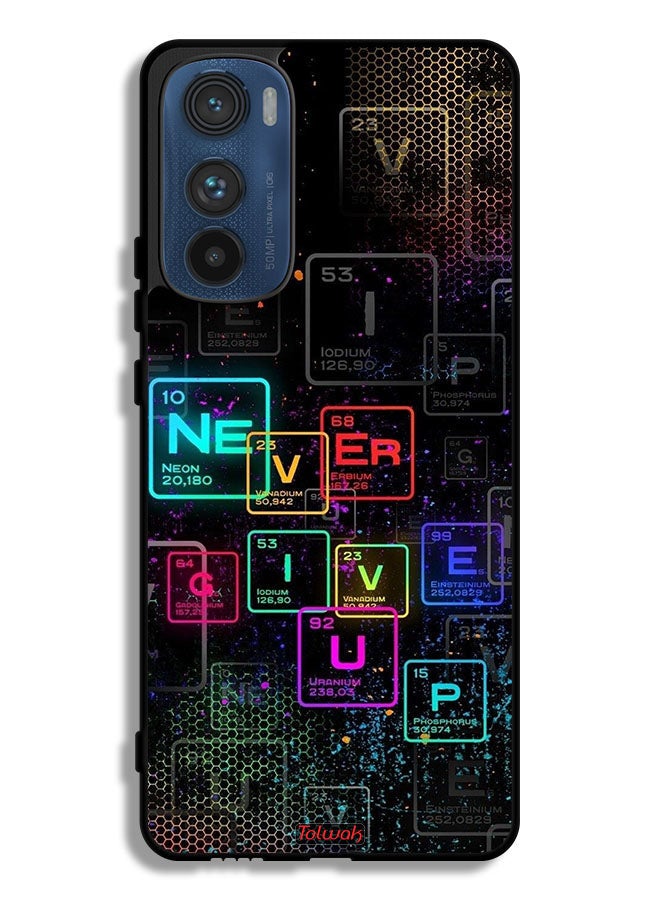 Tolwak Motorola Edge 30 Protective Case Cover Never Give Up Art - Image 1