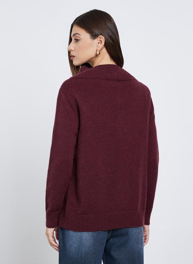 ستايلي بلوزة محبوكة بأكتاف مكشوفة وسحَّاب غلق - Image 5