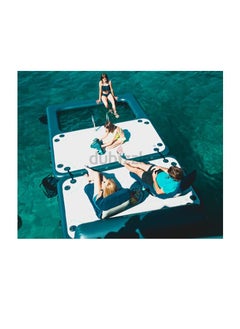 JOBE Infinity Island Small & Pool Package-Inflatable Infinity Island Small + Pool, Stainless Steel Swimming Ladder-Pump On Battery-Pvc Storage Bag  - Image 1