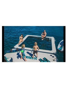 JOBE Infinity Island Small & Pool Package-Inflatable Infinity Island Small + Pool, Stainless Steel Swimming Ladder-Pump On Battery-Pvc Storage Bag  - Image 5