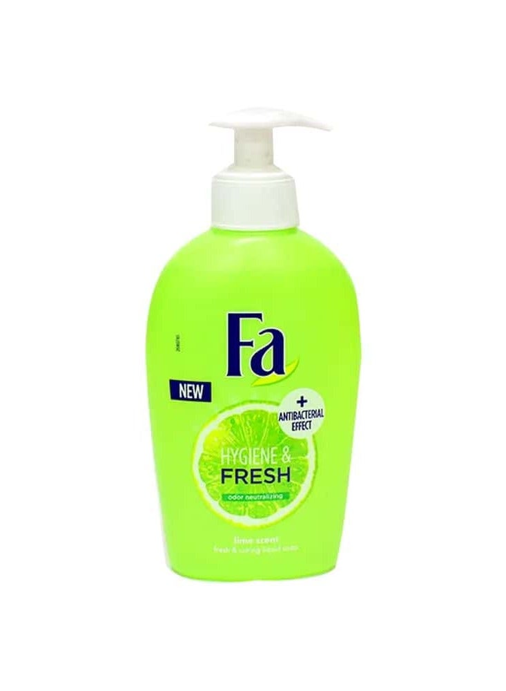 Fa Hygiene & Fresh Lime Scent Liquid Soap Green 250ml - Image 2