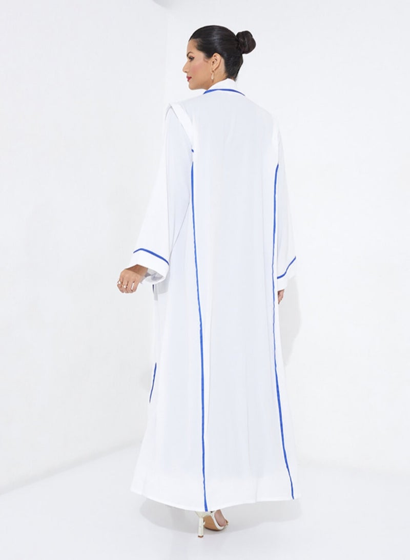 روزيت عباية أبيض أزرق 700  - Image 3