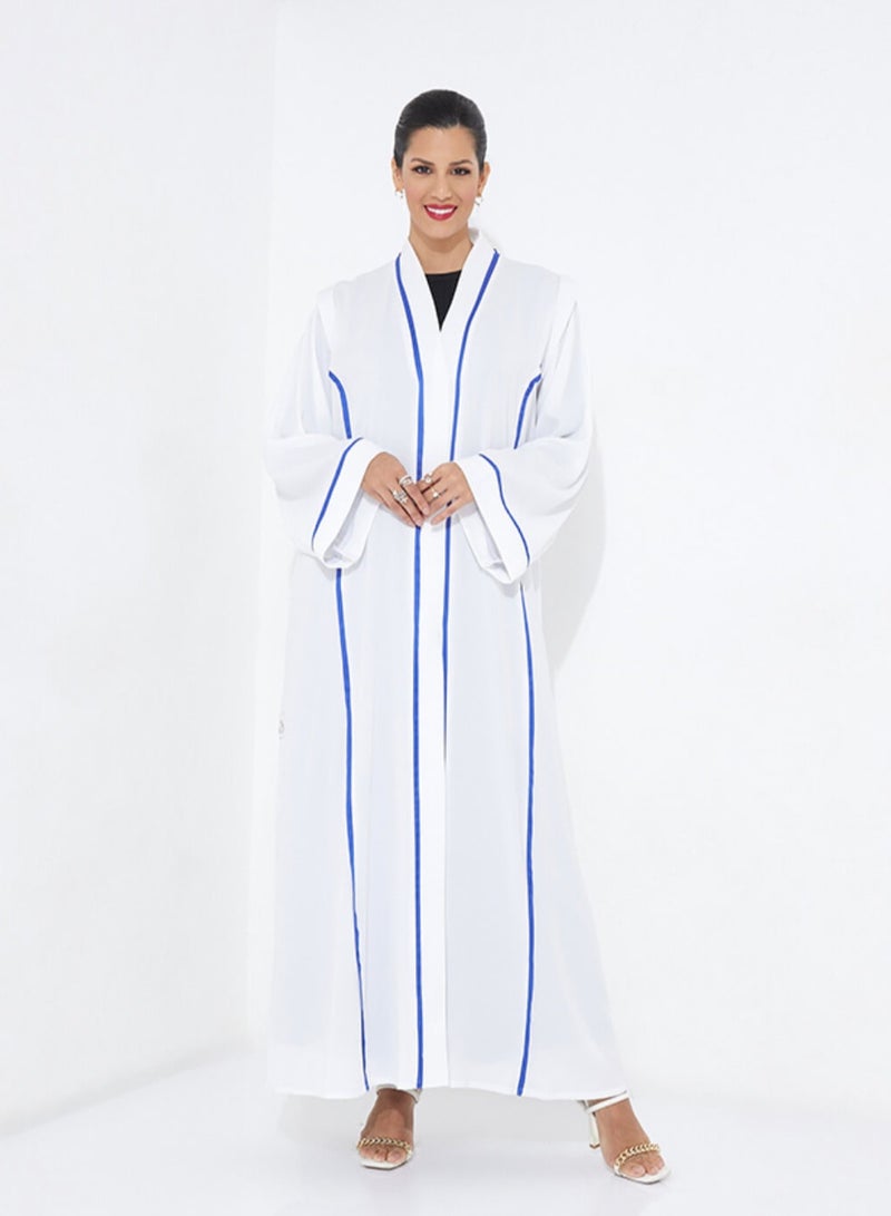 روزيت عباية أبيض أزرق 700  - Image 1