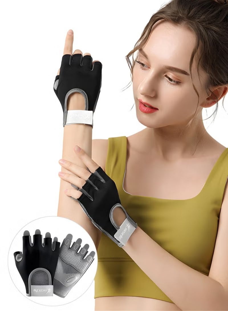 REXCHI Weavke Gloves are All Protected, Gym Exercise Gloves, Refers to Joint Weight Weightless Gloves, Riding Gloves Silicone Shockproof Sports Gloves, Sports Protective Supplies  - Image 1