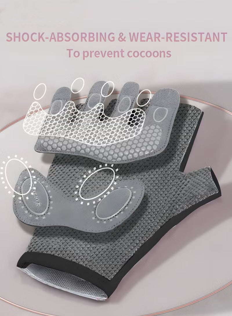 REXCHI Weavke Gloves are All Protected, Gym Exercise Gloves, Refers to Joint Weight Weightless Gloves, Riding Gloves Silicone Shockproof Sports Gloves, Sports Protective Supplies  - Image 3